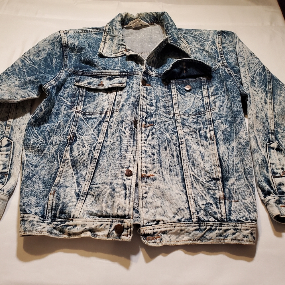 Cheldiz Mens Vintage 1980s sunsplash Jean Jacket size  Medium